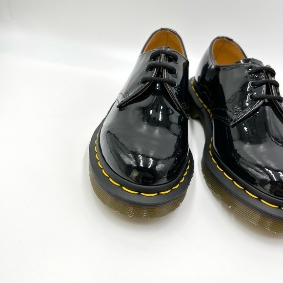 Dr Martens Womens Size 5 Black Patent‎ Lamper 1461 3-Eye Leather Oxfords Shoes - Picture 5 of 15
